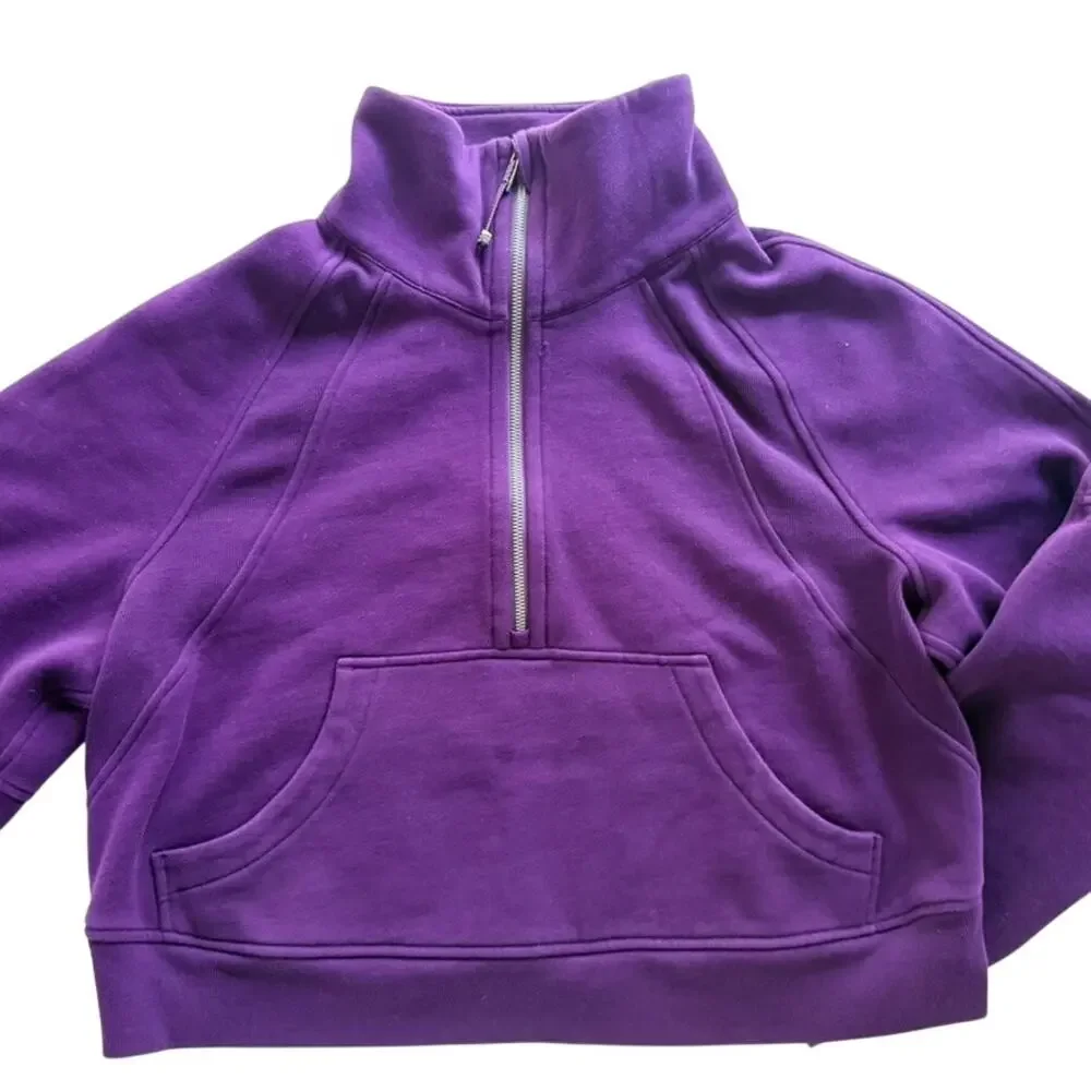 Lululemon Scuba Oversized Funnel Neck Sweatshirt Dramatic Magenta Purple Sz M/L